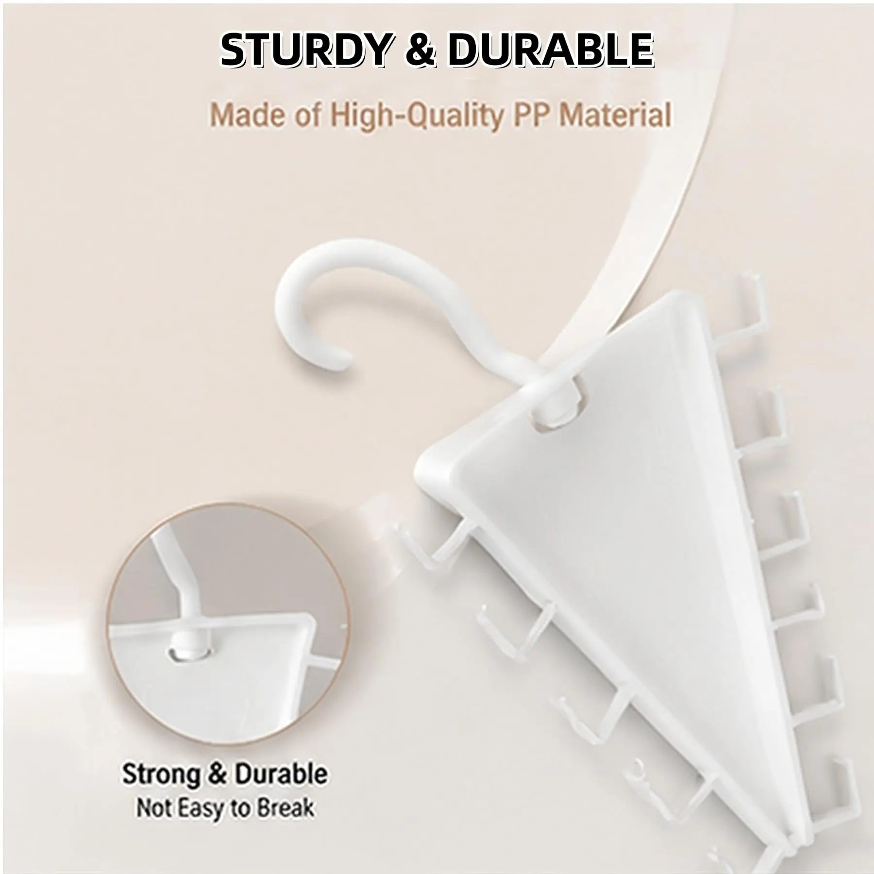 V Shaped Double-Sided Closet Organizer Hanger, 360° Rotatable Space Saving Clothes Hanger Organizer, Multi-Layer Vertical Storage Rack with 12 Hooks for Shirts, Jackets, Pants