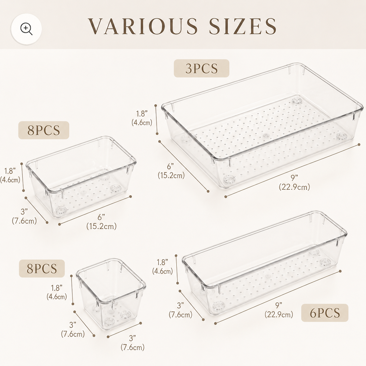 The 25-Piece Drawer Organiser Set