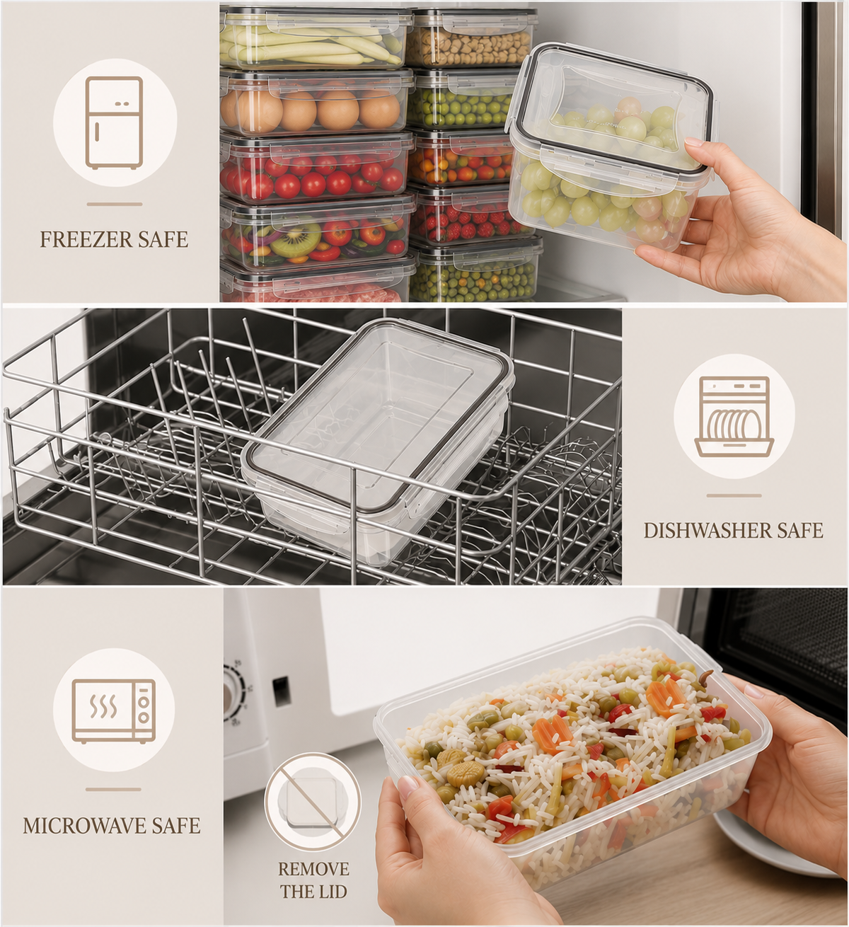 The Airtight Food Storage Container Set - versatile uses