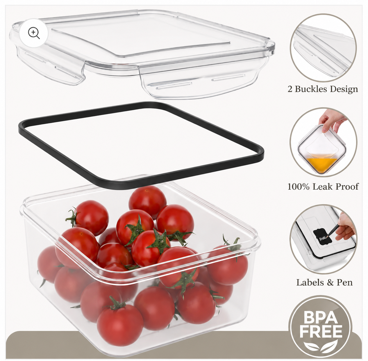 The Airtight Food Storage Container Set - fresh produce storage