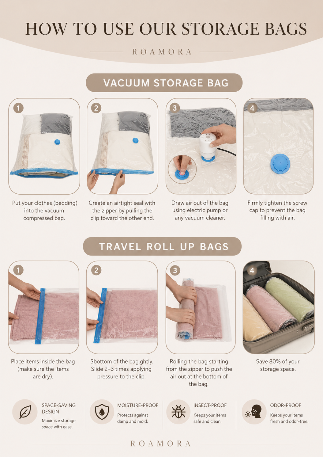The Vacuum Storage Bag Set (20 Pack)