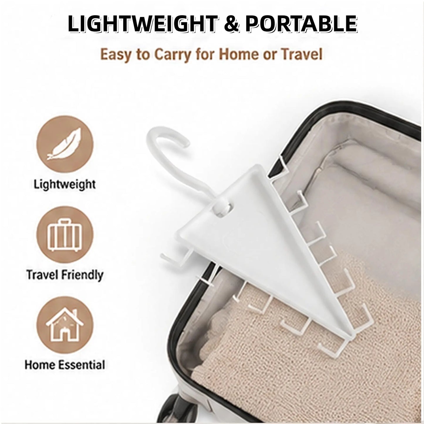 V Shaped Double-Sided Closet Organizer Hanger, 360° Rotatable Space Saving Clothes Hanger Organizer, Multi-Layer Vertical Storage Rack with 12 Hooks for Shirts, Jackets, Pants
